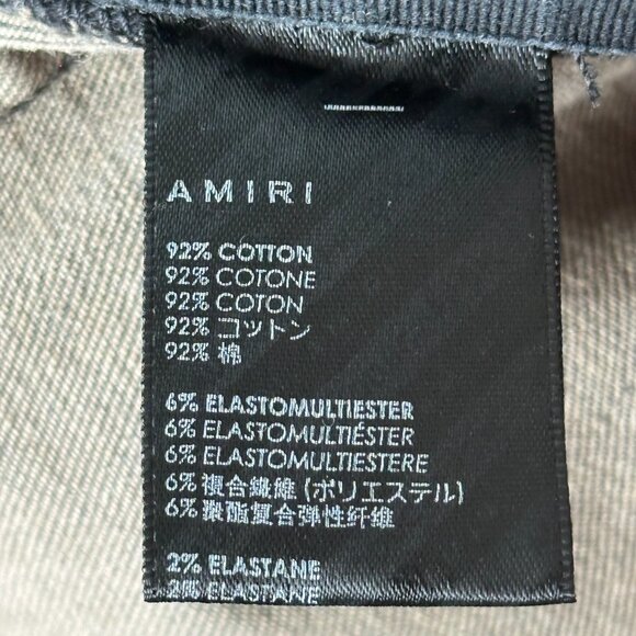 Amiri Grey Distressed Painter Jeans - Picture 4 of 4